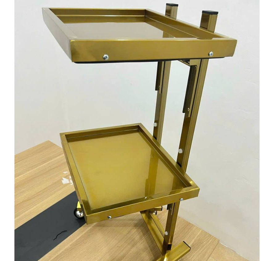 Xe đẩy vàng spa, xe đẩy dụng cụ spa