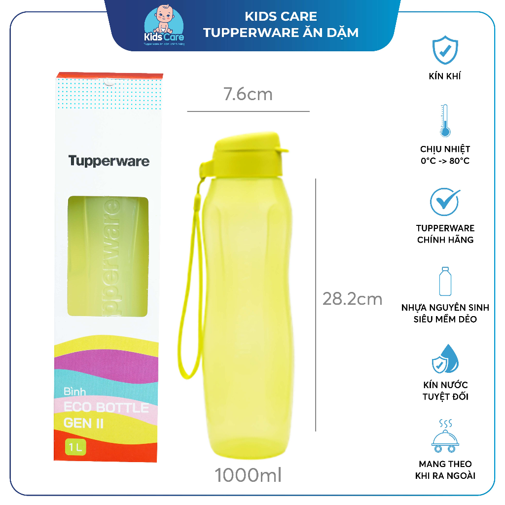 Bình nước Tupperware  Eco Bottle Gen II 1L