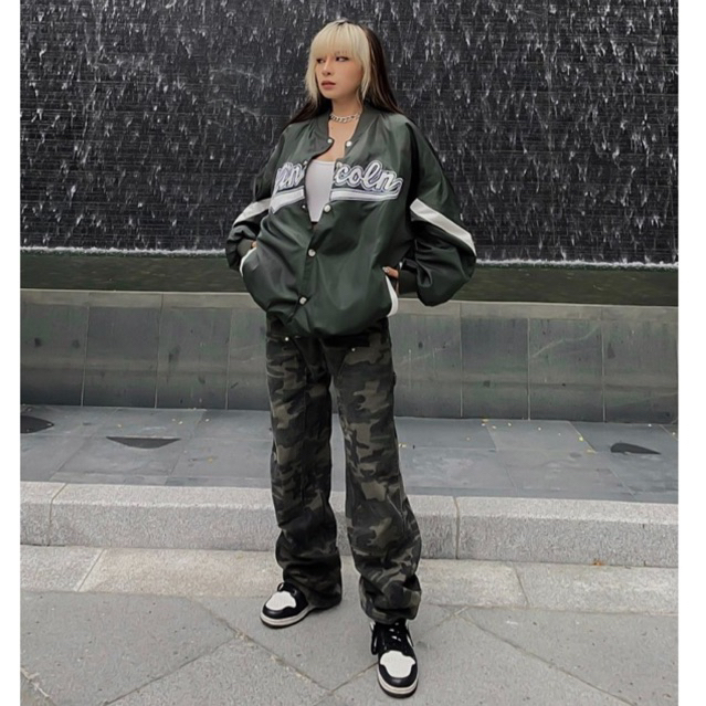 Áo khoác bomber bóng chày  Lincoln