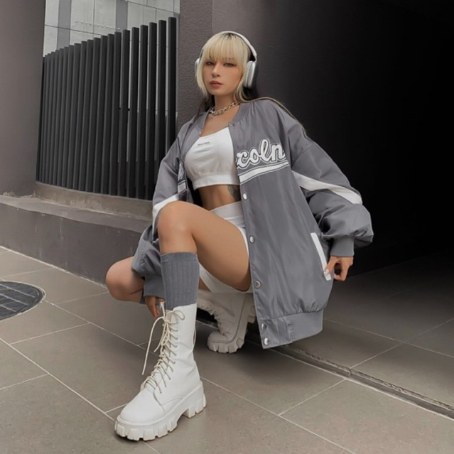 Áo khoác bomber bóng chày  Lincoln