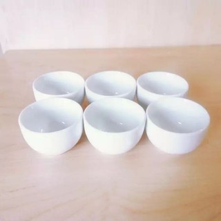 Set 6 chén sứ trắng uống trà