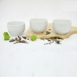 Set 6 chén sứ trắng uống trà