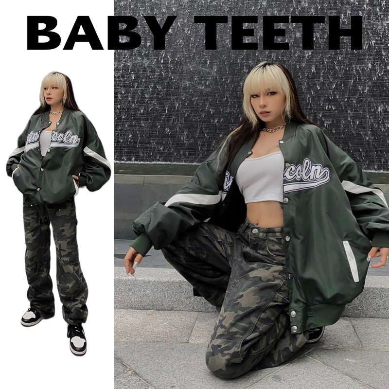 Áo khoác bomber bóng chày  Lincoln