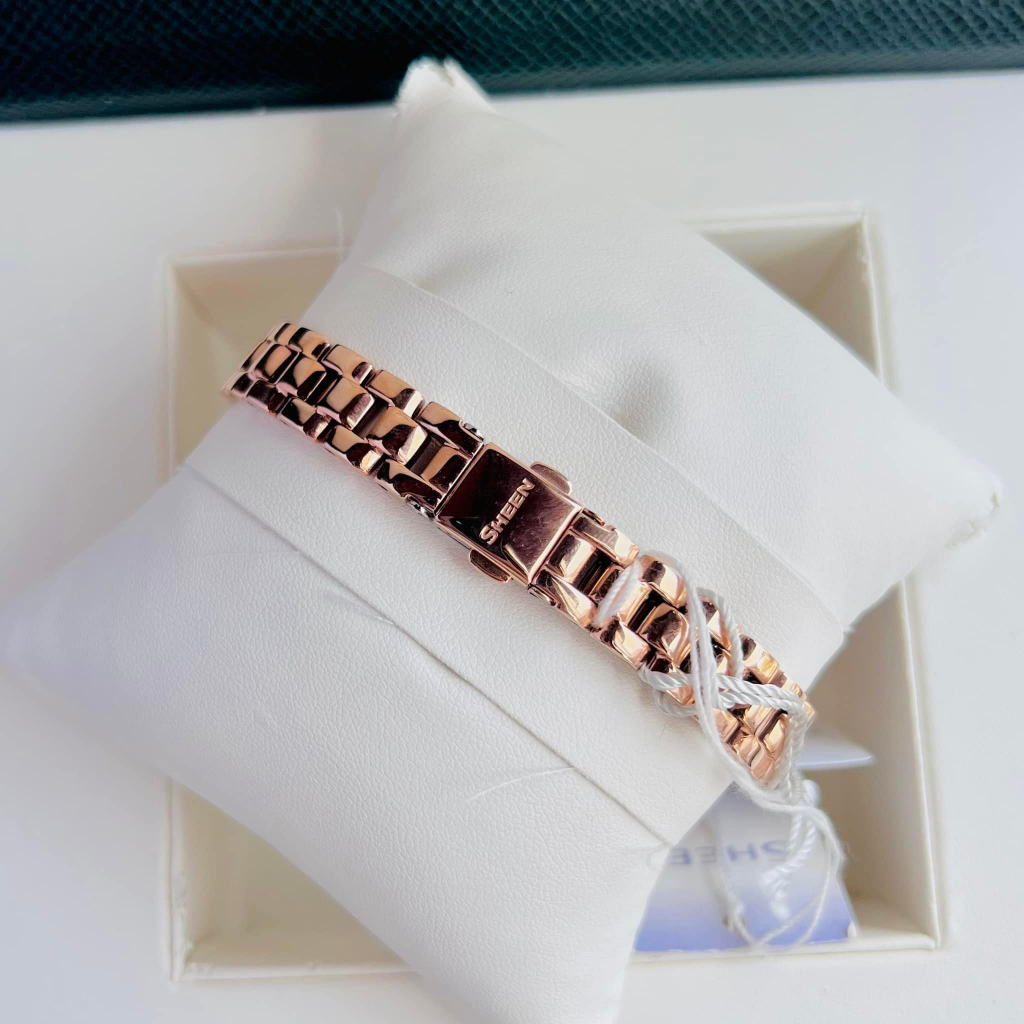 Đồng hồ nữ dây thép Casio Sheen SHE 3067PG 7A