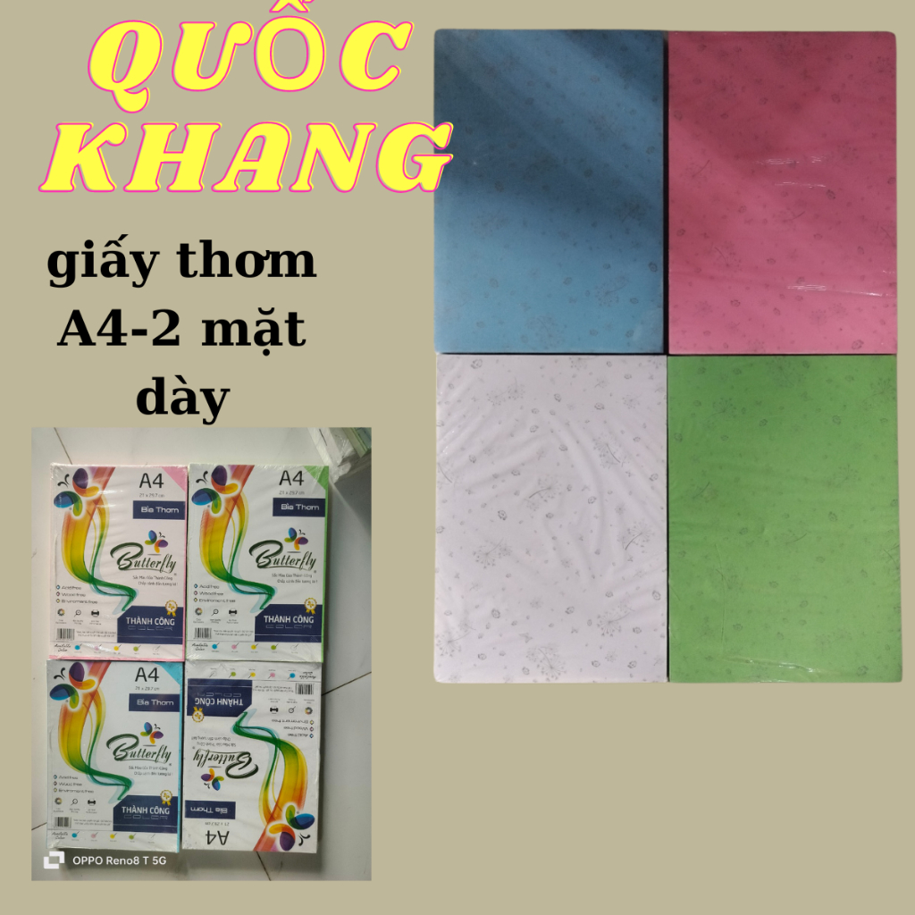 bìa thơm dày A4-ĐL -180 GSM(xấp 100 tờ)