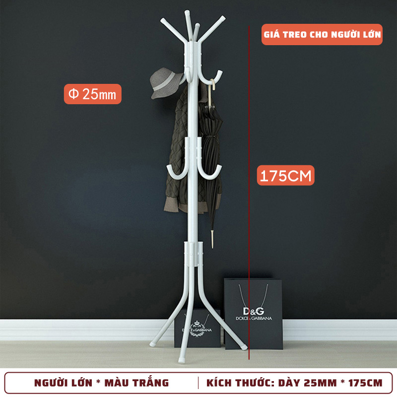 Giá Treo Áo Khoác, Khăn, Mũ -  Cây Móc Túi Xách 6/9/12 Móc Đa Năng Thông Minh Tiện Dụng Cho Mọi Nhà