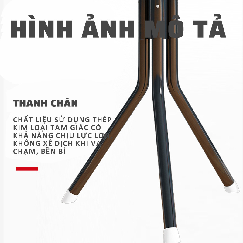 Giá Treo Áo Khoác, Khăn, Mũ -  Cây Móc Túi Xách 6/9/12 Móc Đa Năng Thông Minh Tiện Dụng Cho Mọi Nhà