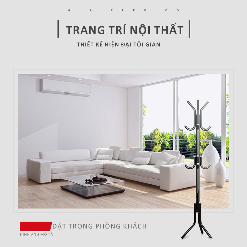 Giá Treo Áo Khoác, Khăn, Mũ -  Cây Móc Túi Xách 6/9/12 Móc Đa Năng Thông Minh Tiện Dụng Cho Mọi Nhà