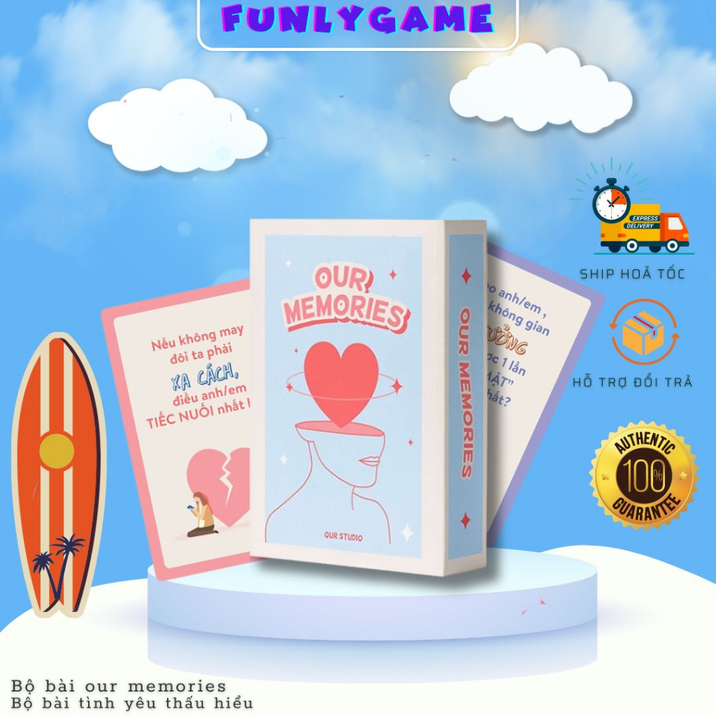 Bộ Bài Tình Yêu Our Memories – Memories Thấu Hiểu, QUR STUDIO Gắn Kết Thấu Hiểu Dành Cho Các Cặp Đôi
