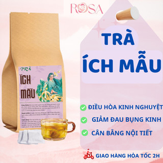 Trà ích mẫu điều kinh thảo dược thiên nhiên giúp bớt đau bụng kinh điều hòa kinh nguyệt cân bằng nội tiết tố đẹp da
