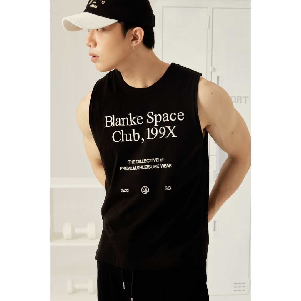 BLANKESPACE Áo Tanktop Bclub Tanktop Vải Cotton Thể Thao Thời Trang Nam Nữ