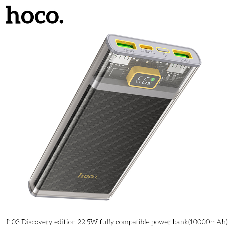Pin dự phòng Hoco J103/J104 10000/20000mAh QC3.0 22.5W, PD TypeC 20W
