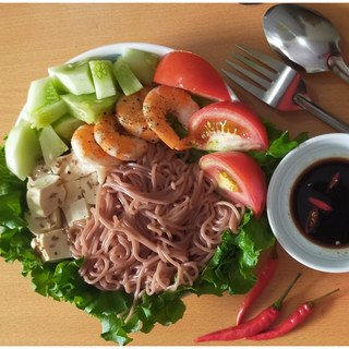 Bún gạo lứt đỏ Điện Biên thực dưỡng Eatclean đóng gói 500gr