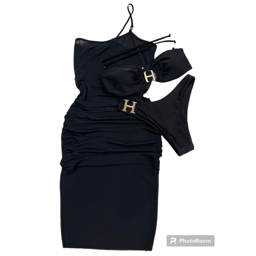 BIKINI Engfa kèm choàng áo đầm body Thiết Kế Hở Lưng Quyến Rũ Mặc ngoài