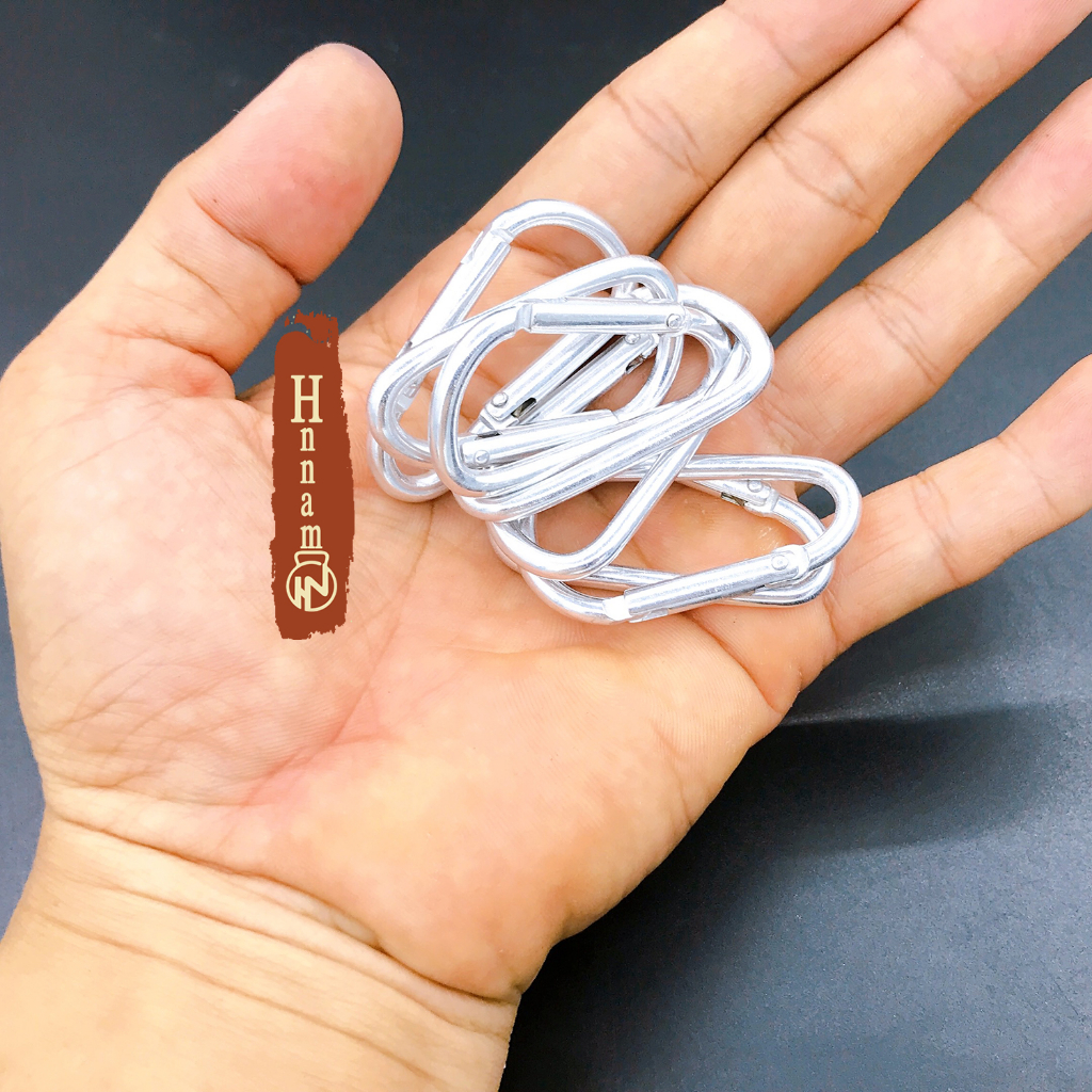 Móc khóa chữ D đa năng nhôm - Tiện lợi khi móc chìa khóa, dùng trong hành trình camping hay các hoạt động ngoài trời