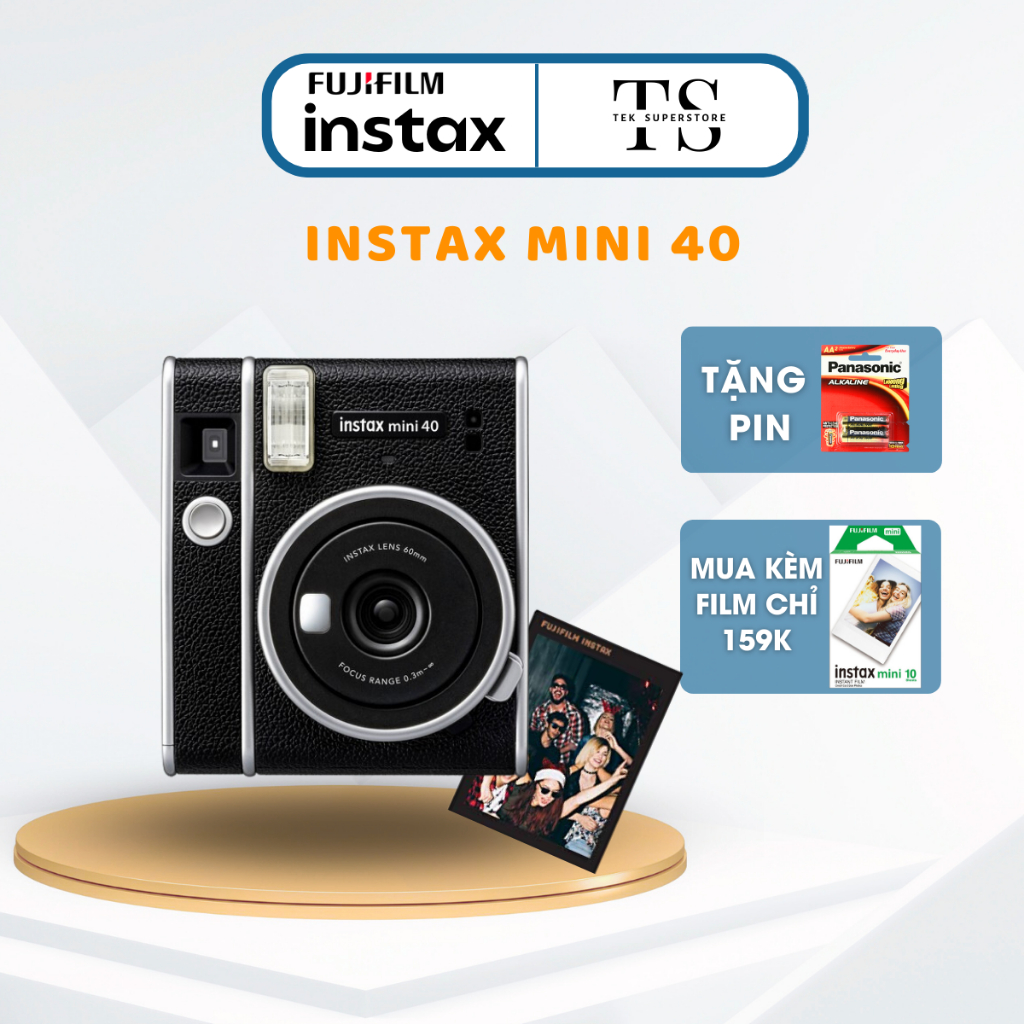 Instax Mini 40 - Máy Ảnh Chụp Lấy Ngay Style Vintage Retro Chính Hãng – Likenew - Fullbox