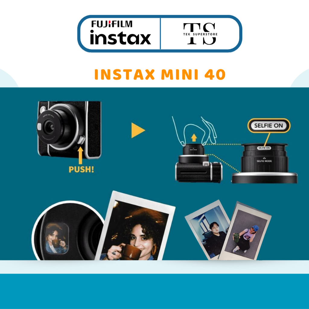 Instax Mini 40 - Máy Ảnh Chụp Lấy Ngay Style Vintage Retro Chính Hãng – Likenew - Fullbox | BigBuy360 - bigbuy360.vn