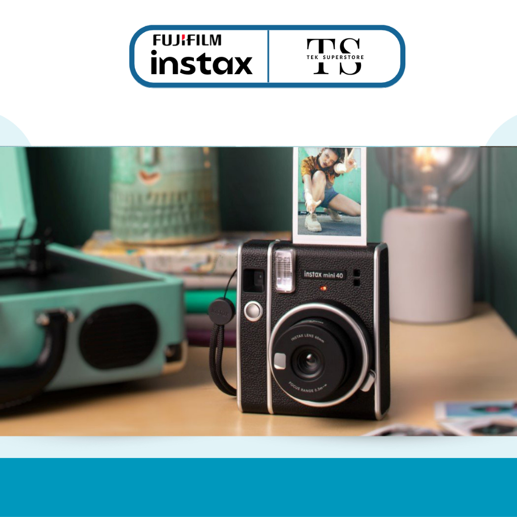 Instax Mini 40 - Máy Ảnh Chụp Lấy Ngay Style Vintage Retro Chính Hãng – Likenew - Fullbox | BigBuy360 - bigbuy360.vn