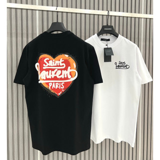[ Hàng chất ] Áo thun mùa hè S.aint la.u.r.ent thời trang nam nữ hot trend áo phông nam nữ S.aint la.u.r.ent