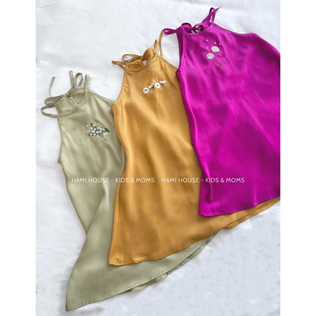 𝐒𝐞𝐭 𝐘𝐞̂́𝐦 𝐋𝐮̣𝐚 𝐌𝐞̣ 𝐁𝐞́ - Yếm Lụa Đôi Hh03 Cao Cấp ( ảnh chính chủ )