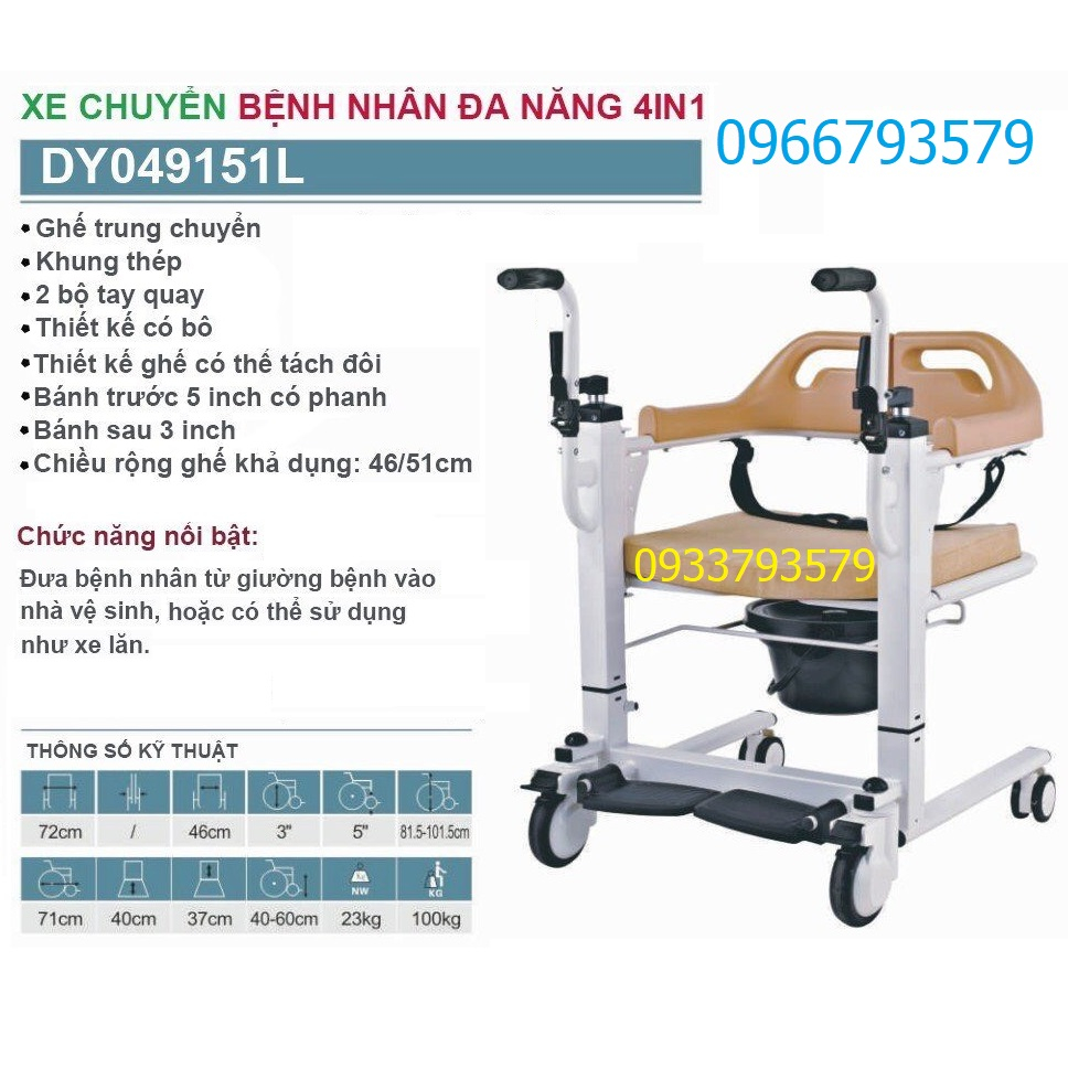 Xe di chuyển bệnh nhân đa năng