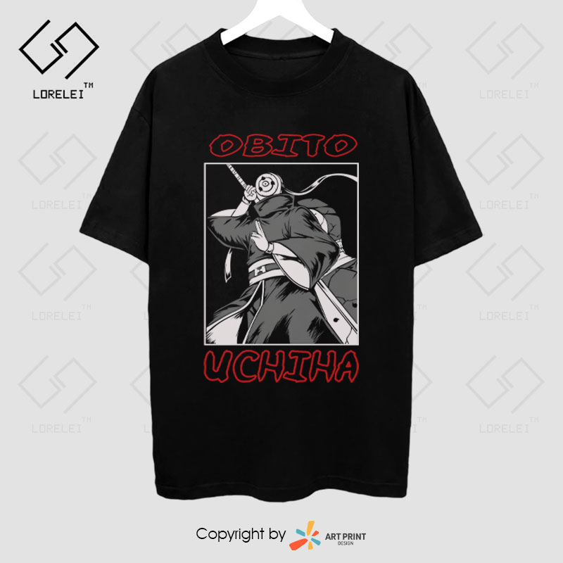 Áo thun Naruto Shippuden Obito Uchiha  ngắn tay