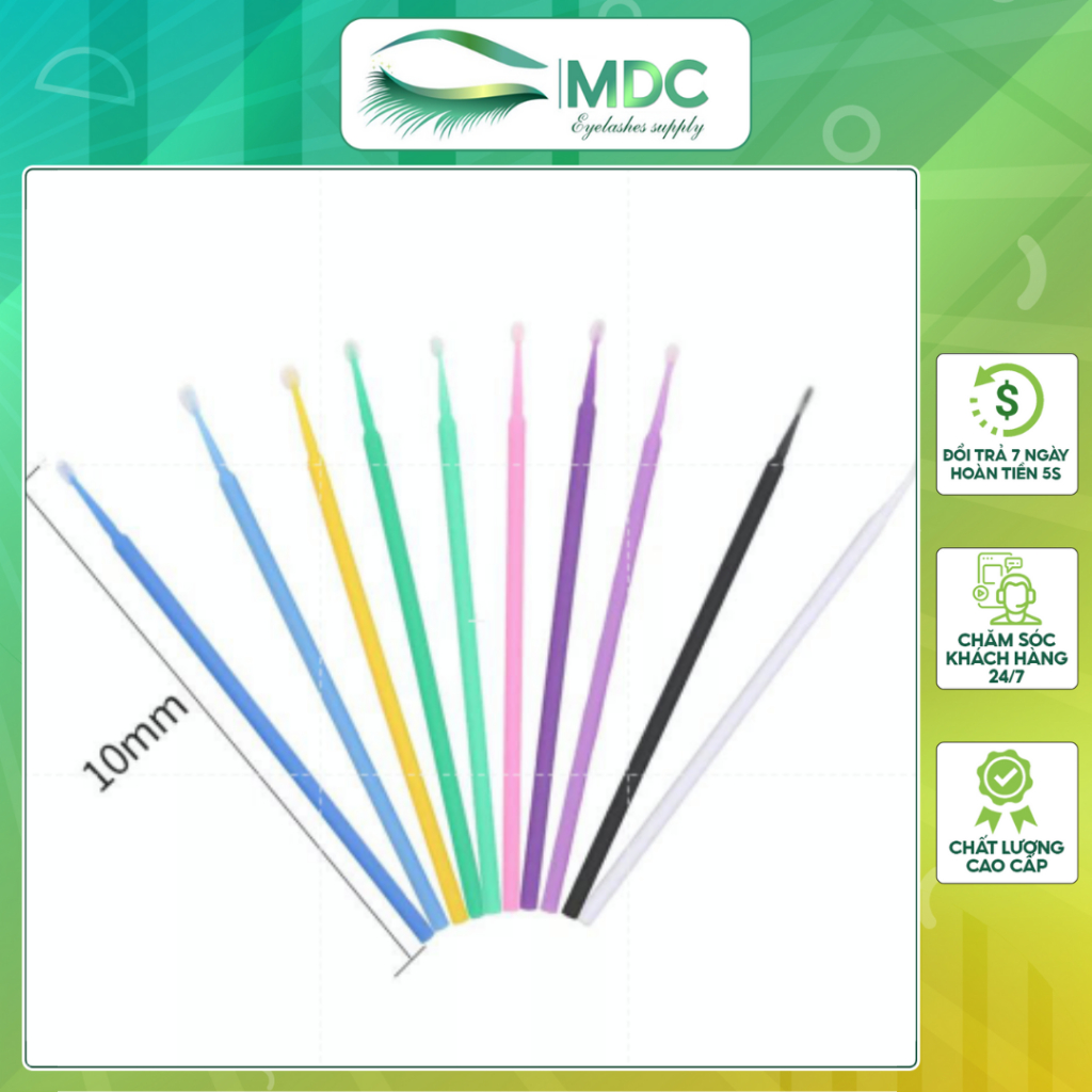 Tăm tháo mi MDC LASHES chuyên dụng một bịch 50 cây