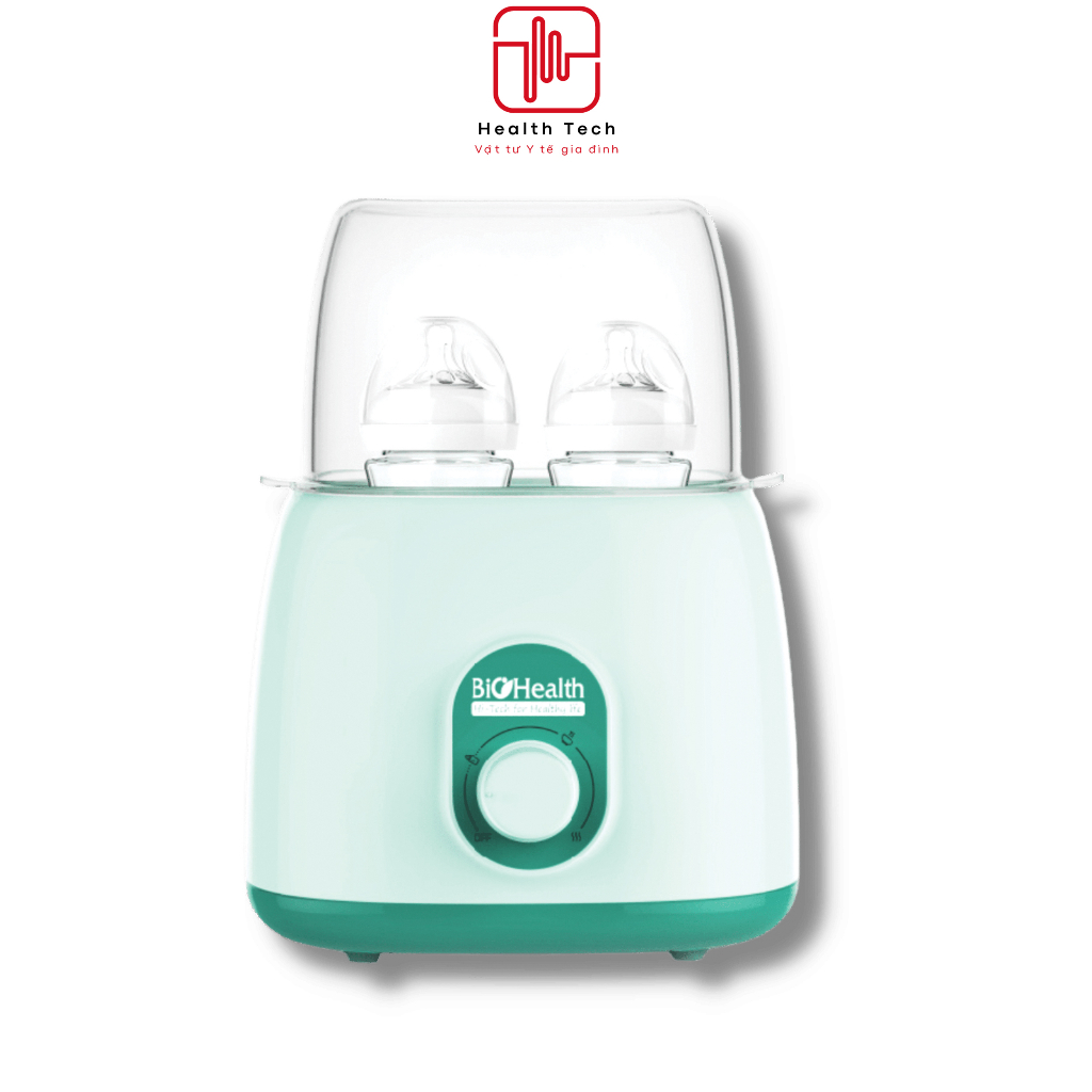Máy hâm sữa bình đôi BioHealth BH9210 làm nóng tiệt trùng giữ được hương vị, chất dinh dưỡng - Health Tech