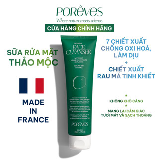 PORÊVES Sữa Rửa Mặt Thảo Mộc Botanical Face Cleanser Làm Sạch Dịu Nhẹ Không Khô Căng Với 8 Loại Chiết Xuất Thiên Nhiên
