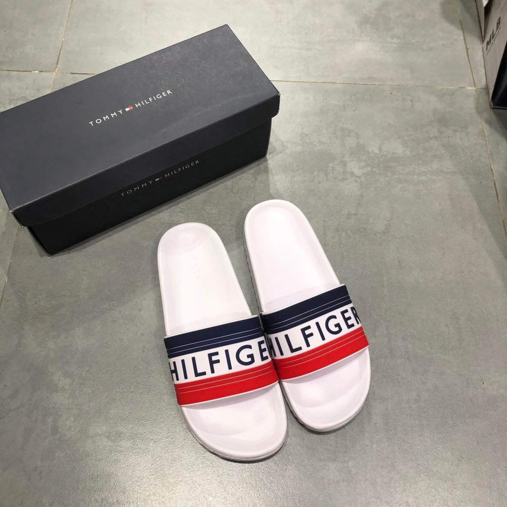 Dép Tommy Hilfiger Nam Chính Hãng 🔴SIMPLE SNEAKER🔴 Dép Quai Ngang Tommy Authentic