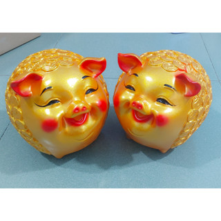 Heo đất đồng tiền size mini 15cm, heo đất hình đồng tiền mini