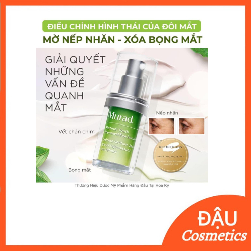Serum mắt 𝐌𝐔𝐑𝐀𝐃 𝐑𝐄𝐓𝐈𝐍𝐎𝐋 𝐘𝐎𝐔𝐓𝐇 𝐑𝐄𝐍𝐄𝐖𝐀𝐋 𝐄𝐘𝐄 𝐒𝐄𝐑𝐔𝐌 15ml