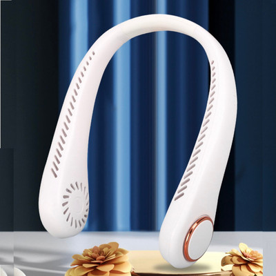 Quạt đeo cổ cao cấp pin 2500mAH chạy cực bền, quạt đeo cổ không cánh ba cấp độ gió làm mát siêu nhanh