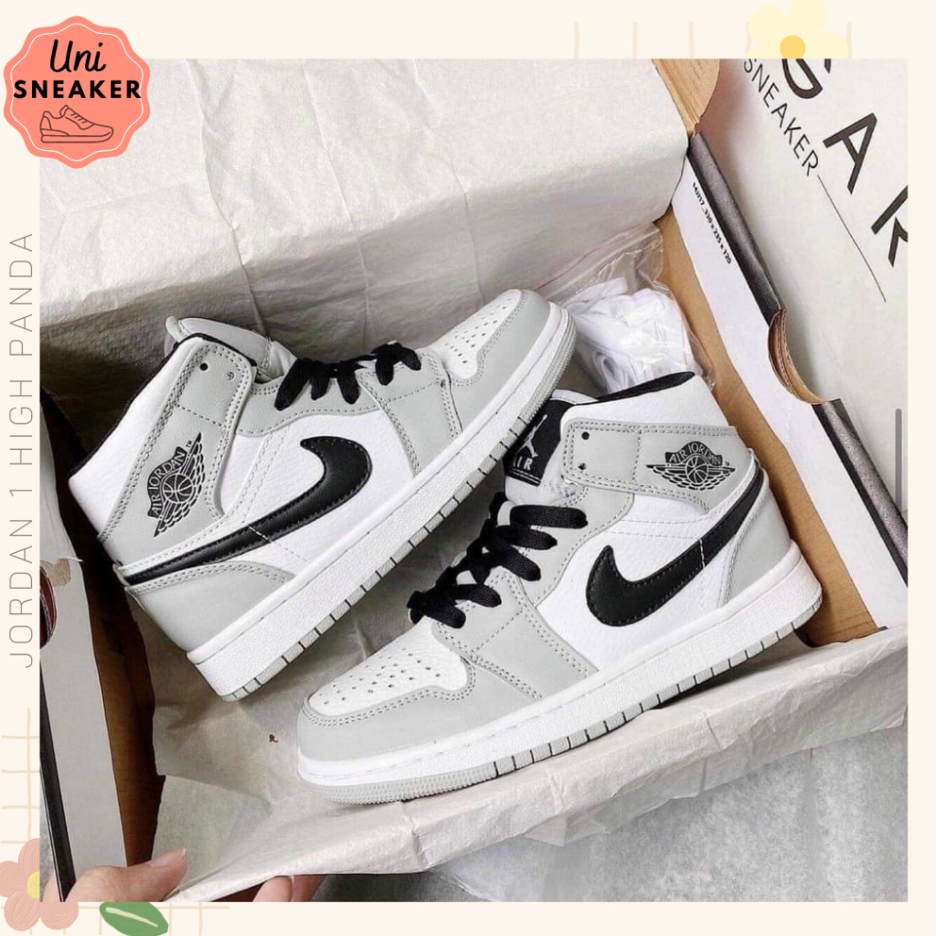 Giày Jordan Cổ cao Nam Nữ, Giày Jordan JD1 HIgh Panda Thời Trang Full Box