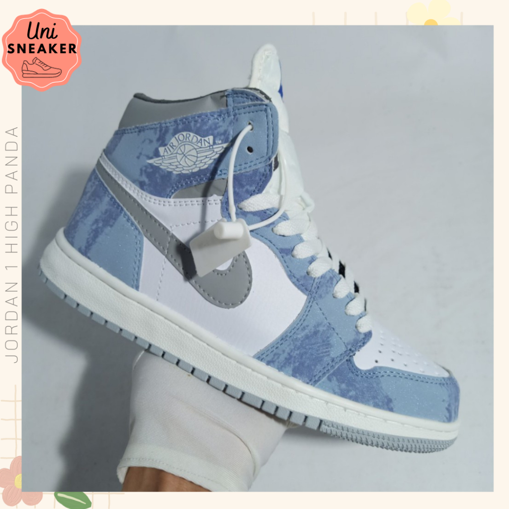 Giày Jordan Cổ cao Nam Nữ, Giày Jordan JD1 HIgh Panda Thời Trang Full Box