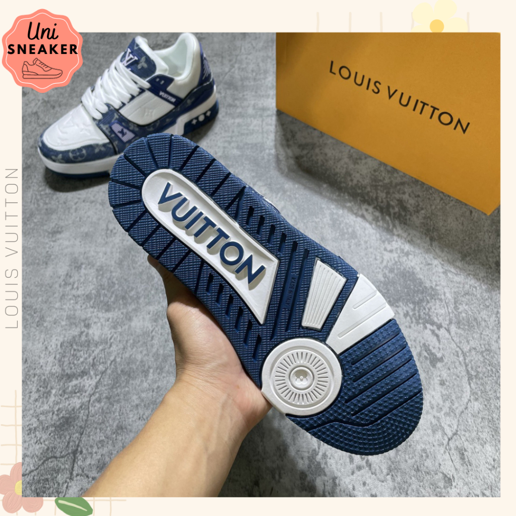 Giày Louis vuitton, Giày LV Nam Nữ Xanh , Đen Thể Thao Thời Trang Hàng Đẹp Full Box