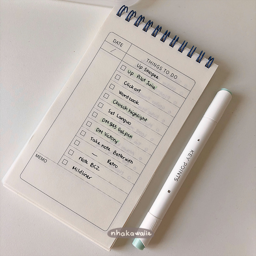 Sổ lò xo planner To Do List giúp lên kế hoạch 120 trang