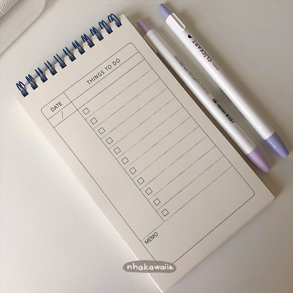 Sổ lò xo planner To Do List giúp lên kế hoạch 120 trang