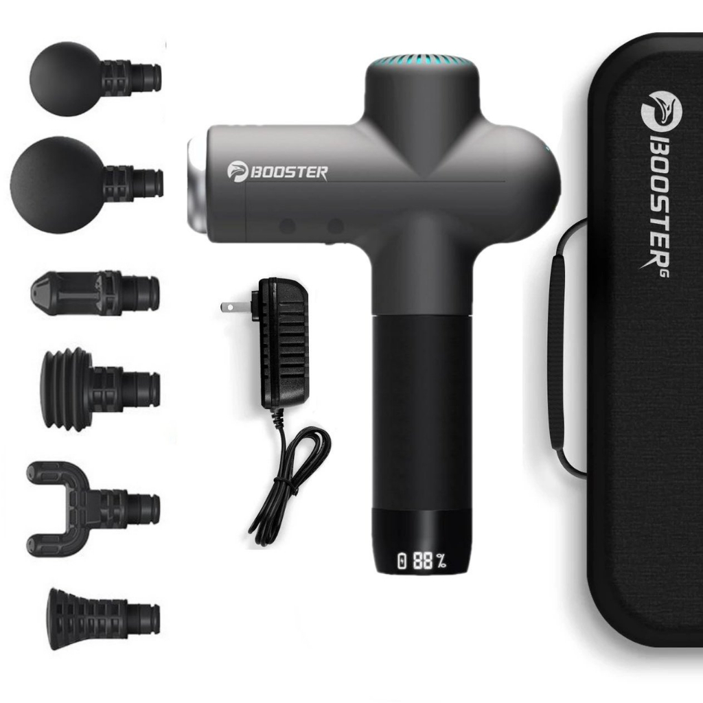 Súng Massage Booster Lightsaber AI Inside - 6 Đầu Massage – 4 mức độ - Công Suất 126W