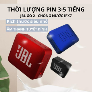 Loa Bluetooth mini JBL Go 2 giá rẻ - 3.1W, FULLBOX NEW 100%, Chống nước tiêu chuẩn IPX7 - duystore