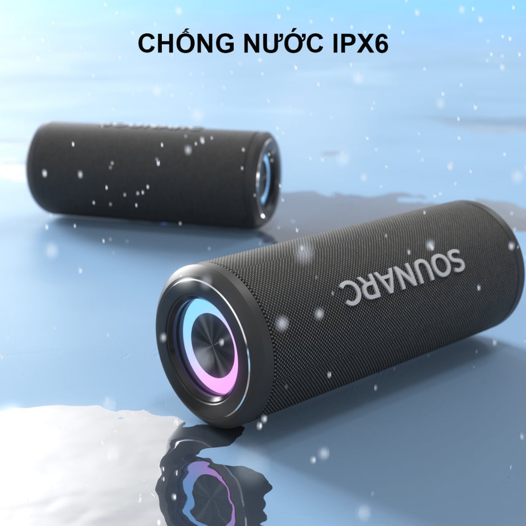 Loa Bluetooth 5.3 Sounarc P4 Công Suất 20W, Chống Nước IPX6, Pin Tích Hợp 3000mAh Hỗ Trợ USB, Thẻ TF, Jack 3.5mm