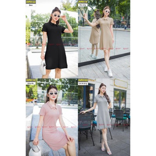 Đầm Polo Nữ 𝐂𝐀𝐑𝐃𝐈𝐍𝐀 Chất Vải Waffle Dáng Dài Chữ A Cổ Đức Năng Động Trẻ Trung 3VP01
