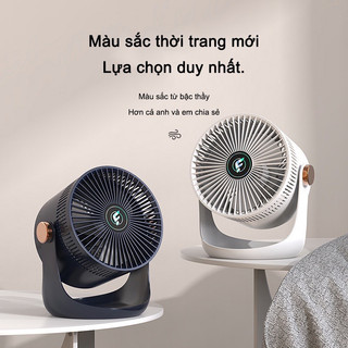 Quạt để bàn mini cắm điện nguồn, quạt để bàn văn phòng quạt mini size 21 cm