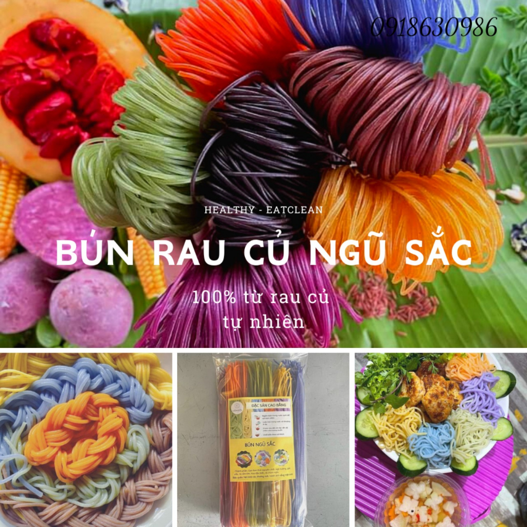 1kg Bún Rau Củ Ngũ Sắc đặc sản Cao Bằng Ăn Kiêng Giảm Cân EAT CLEAN