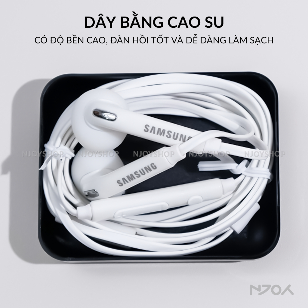 Tai Nghe Nhét Tai S7 Chân Tròn 3.5mm In-ear Tương Thích Với Đt Đt Táo Samsung Oppo Xioami Njoyshop