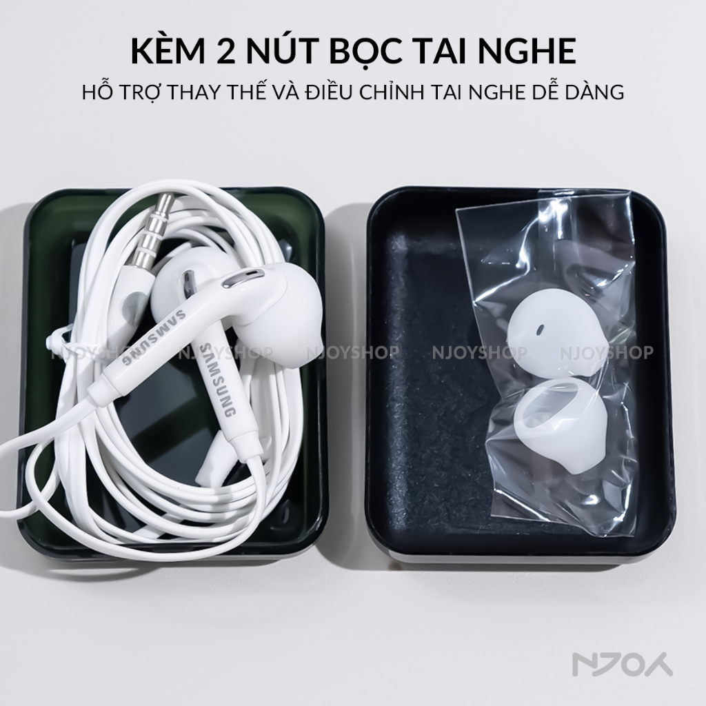 Tai Nghe Nhét Tai S7 Chân Tròn 3.5mm In-ear Tương Thích Với Đt Đt Táo Samsung Oppo Xioami Njoyshop