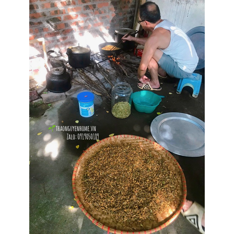 Hoa đu đủ đực sấy lạnh sao vàng (không phơi khô)