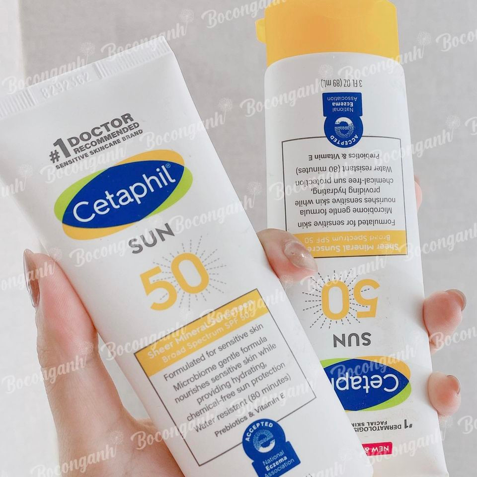 Kem chống nắng Cetaphil Sheer Mineral Sunscreen Lotion for Face & Body SPF 50 89ml