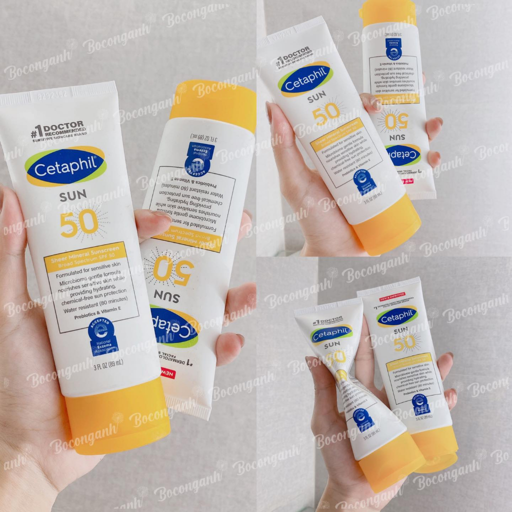 Kem chống nắng Cetaphil Sheer Mineral Sunscreen Lotion for Face & Body SPF 50 89ml