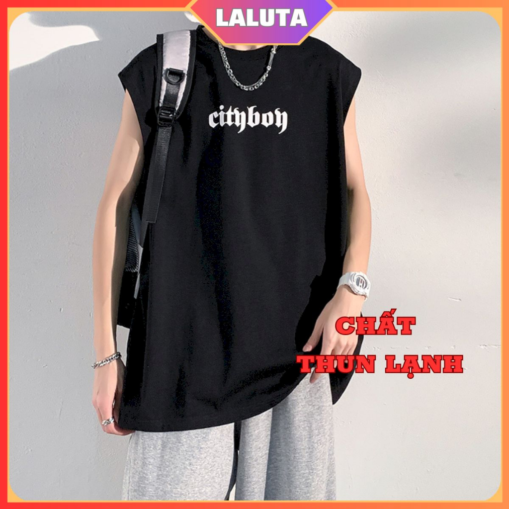 Áo thun ba lỗ tank top nam nữ form rộng mềm mịn thoáng mát LALUTA Áo ba lỗ sát nách nam nữ thể thao tanktop cao cấp BL03